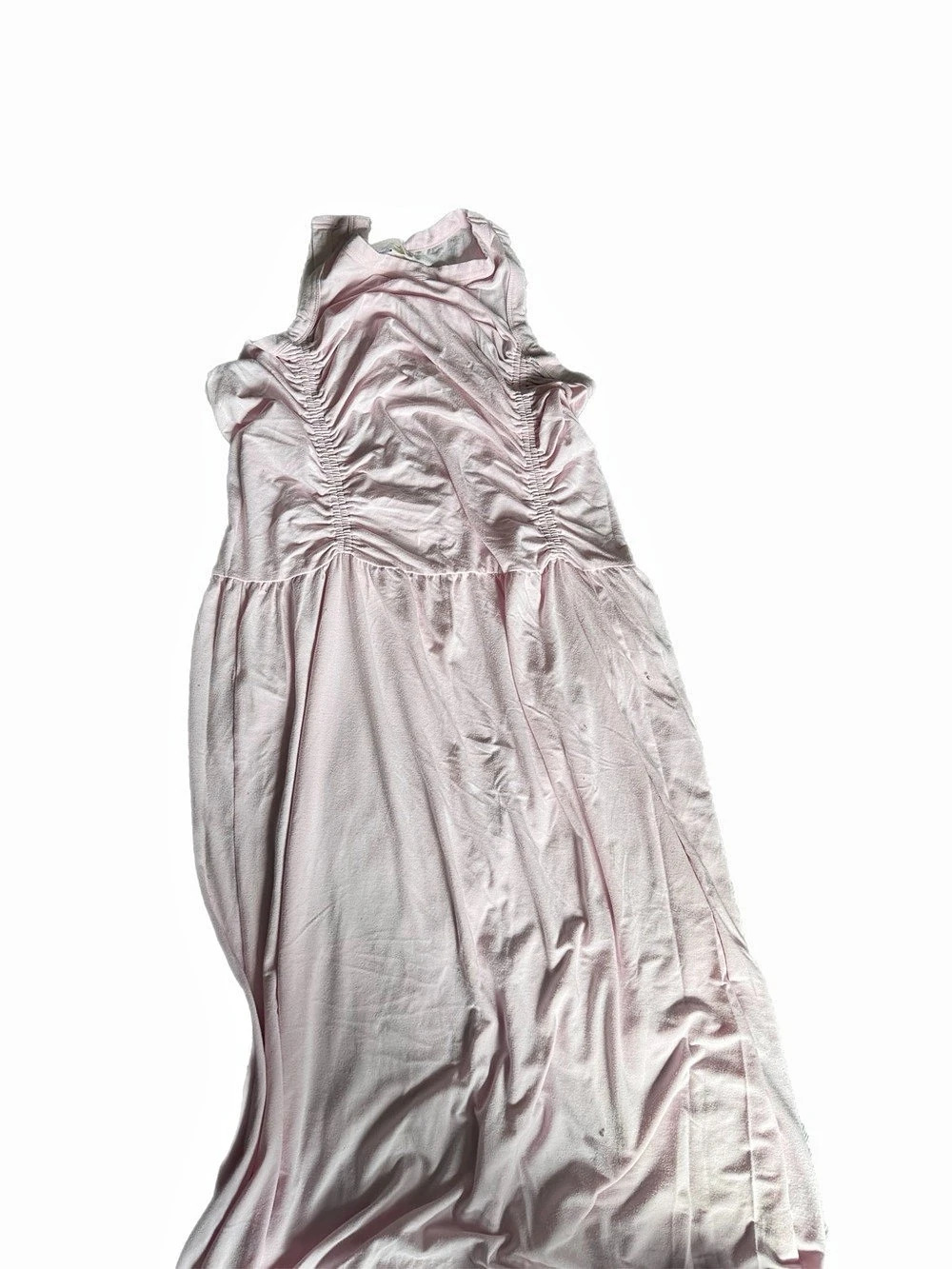Universal Thread Ruched Maxi Dress in Pink Size XXL Like New